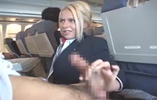 Riley Evans sucks passenger's cock dry